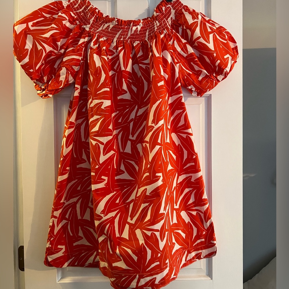 Anthropologie Whit Two off the Shoulder Dress. Medium NWT